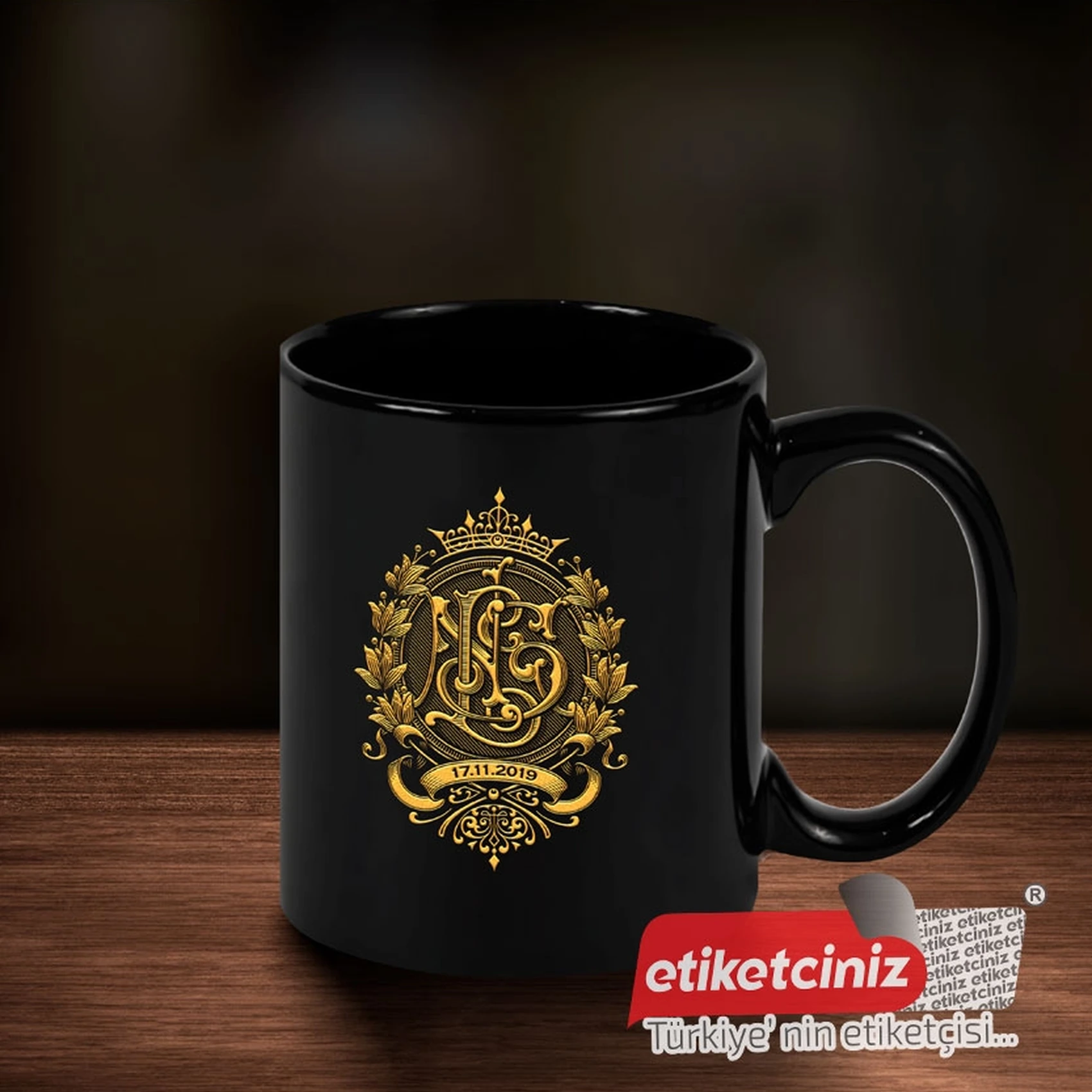 Kabartmalı Kupa Etiket